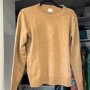 Target Brand camel colored sweater, perfect for fall or Thanksgiving!